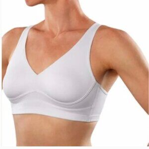 Moving Comfort Iris Low Impact bra, small, latte